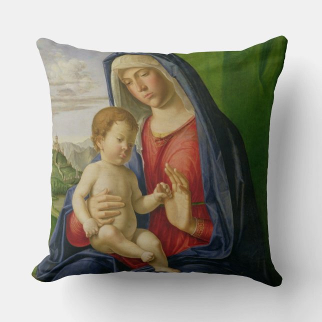 Coussin Madonna et Enfant, années 1490 (Recto)