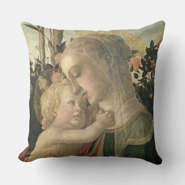Coussin Madonna et enfant avec St John le baptiste, detai (Recto)