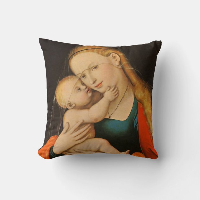 Coussin Madonna et l'enfant (Recto)