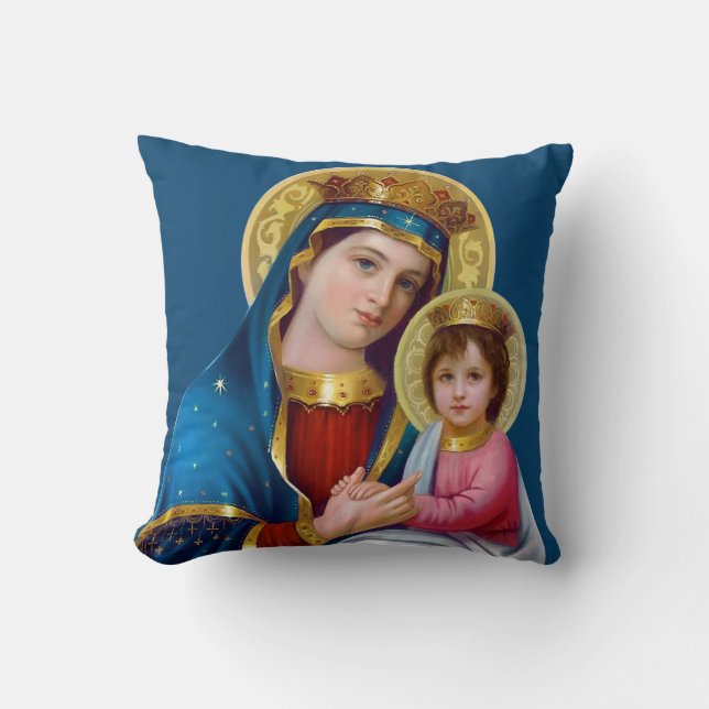 Coussin Madonna et l'enfant (Recto)