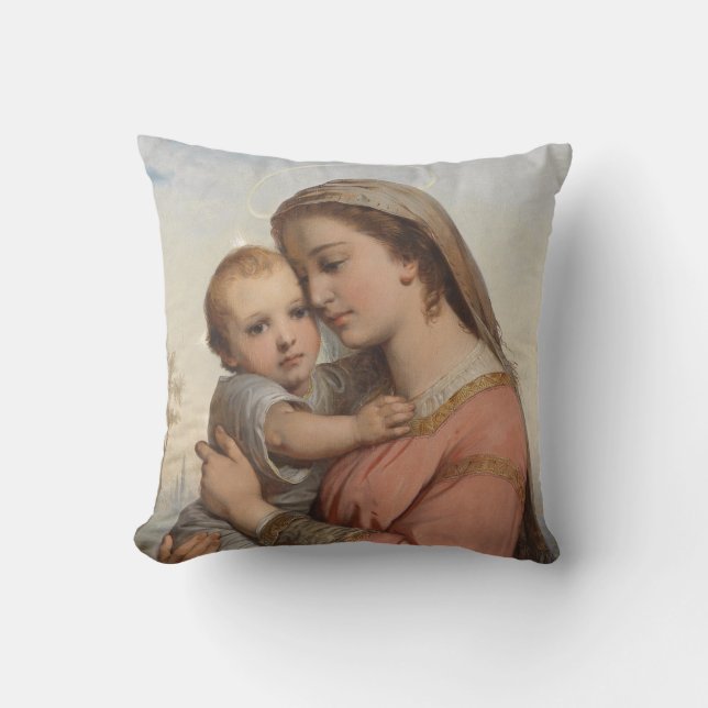 Coussin Madonna et l'enfant (Recto)