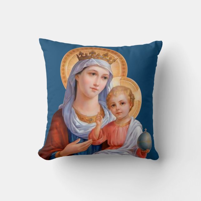 Coussin Madonna et l'enfant (Recto)