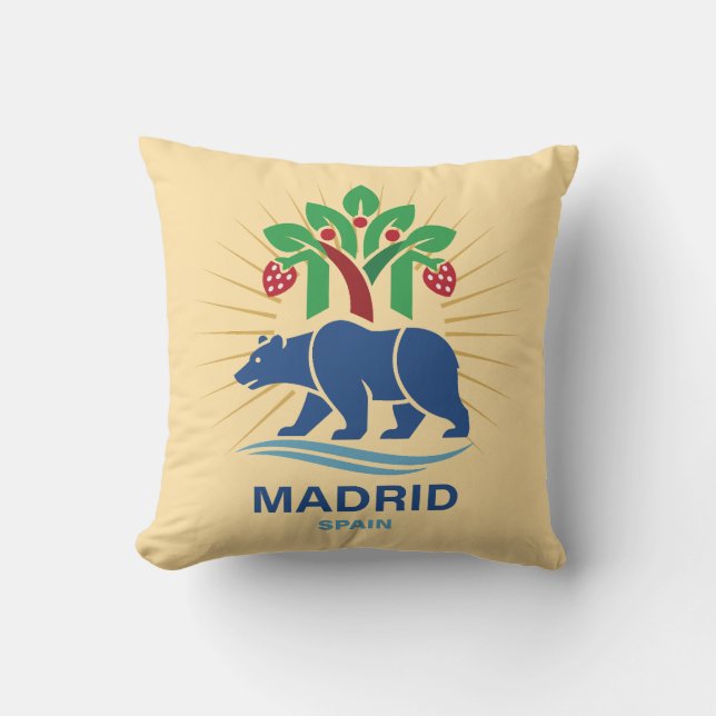 Coussin Madrid Espagne Europe (Recto)
