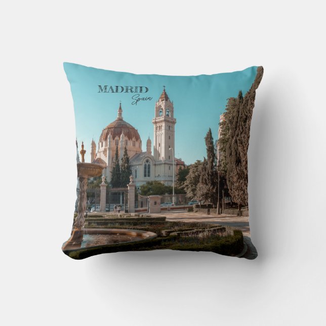 Coussin Madrid Espagne Tourisme souvenir (Recto)