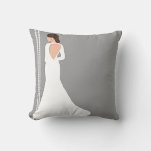 Coussin Magasin de mariage moderne robe de mariée blanche