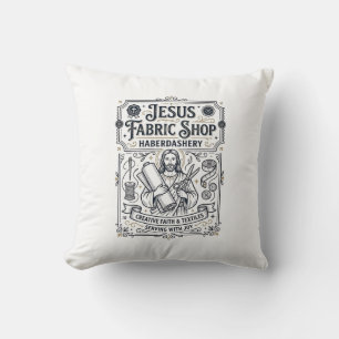 Coussin Magasin de tissus Jésus Mercerie Magasin de tissus