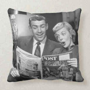 Coussin Magazine de lecture de couples