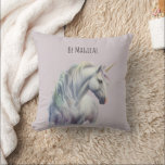 Coussin Magical White Gold Horn Unicorn<br><div class="desc">Magical White Gold Horn Unicorn</div>