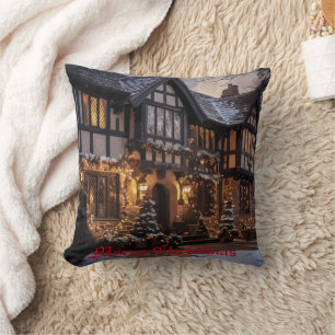 Coussin Magie de Noël rustique