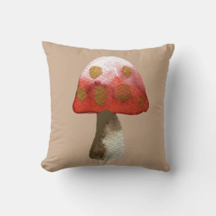 Coussin Magie de Toadstool de champignon rouge