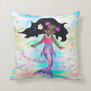 Coussin Magique Rainbow Bubbles & Baby Girl Mermaids