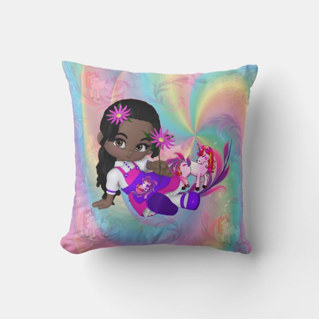 Coussin Magique Rainbow Cutie-Pie Baby Girl (Recto)