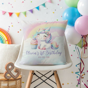 Coussin Magique Unicorne arc-en-ciel Anniversaire Jeu d'or