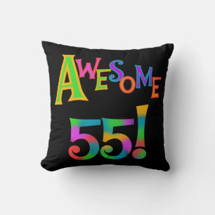 Coussin Magnifique 55 T-shirts et cadeaux d'anniversaire