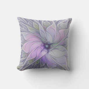 Coussin Magnifique beauté moderne abstraite fleur d'art fr