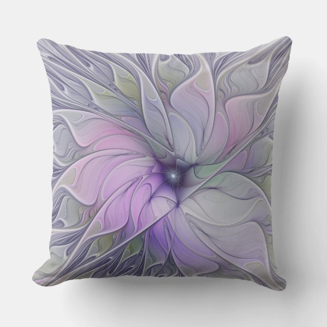 Coussin Magnifique beauté moderne abstraite fleur d'art fr (Recto)