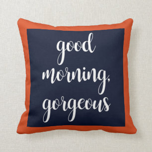 Coussin magnifique bonjour
