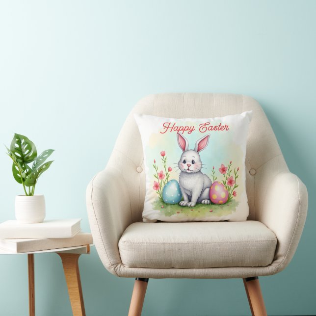 Coussin Magnifique Collection de Lapin de Pâques Mignon (Chaise)