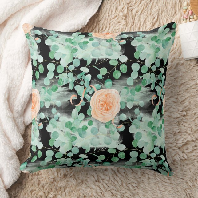 Coussin Magnifique conception florale botanique (Couverture)