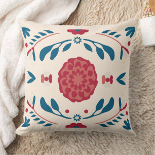 Coussin Magnifique conception florale botanique