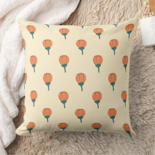 Coussin Magnifique conception florale botanique