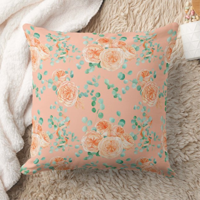 Coussin Magnifique conception florale botanique (Couverture)