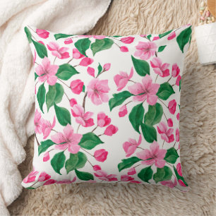 Coussin Magnifique conception florale botanique