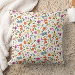 Coussin Magnifique conception florale botanique