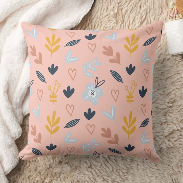 Coussin Magnifique conception florale botanique (Couverture)