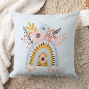 Coussin Magnifique conception florale botanique