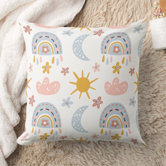 Coussin Magnifique conception florale botanique (Couverture)