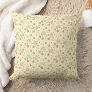 Coussin Magnifique conception florale botanique