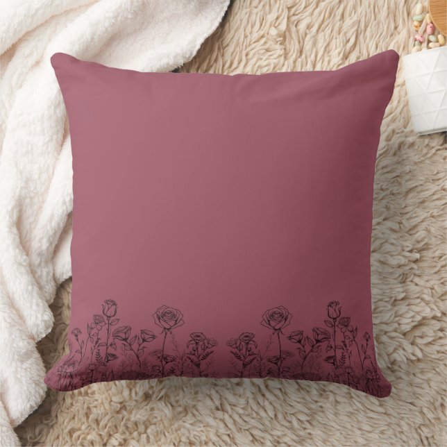 Coussin Magnifique conception florale botanique (Couverture)