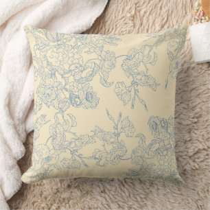 Coussin Magnifique conception florale botanique