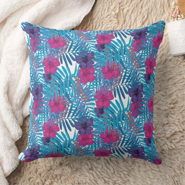 Coussin Magnifique conception florale botanique (Couverture)