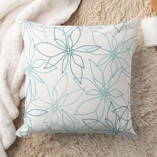 Coussin Magnifique conception florale botanique (Couverture)