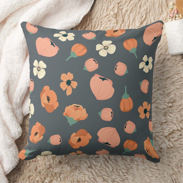 Coussin Magnifique conception florale botanique (Couverture)