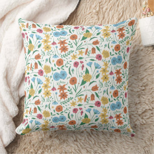 Coussin Magnifique conception florale botanique