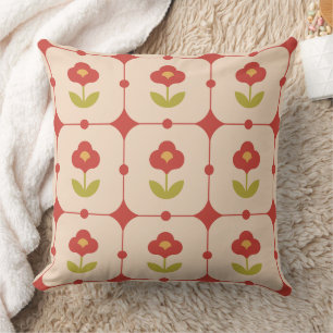Coussin Magnifique conception florale botanique