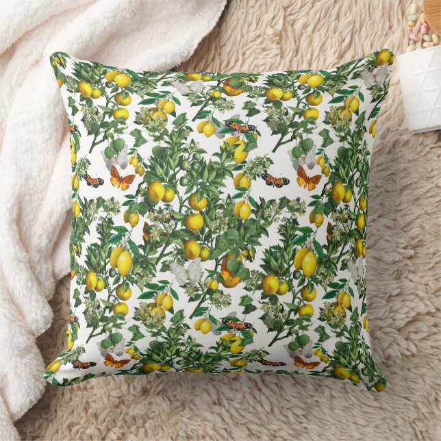 Coussin Magnifique conception florale botanique (Couverture)