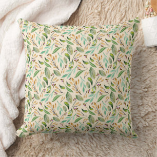 Coussin Magnifique conception florale botanique