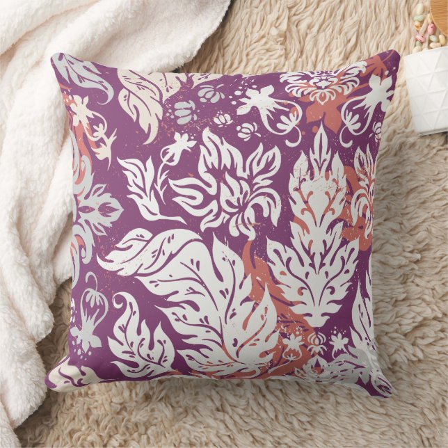 Coussin Magnifique conception florale botanique (Couverture)