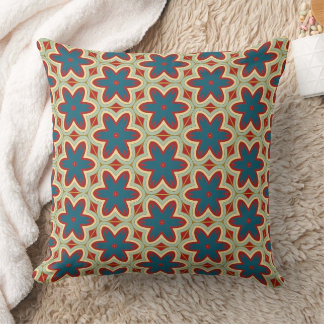 Coussin Magnifique conception florale botanique (Couverture)