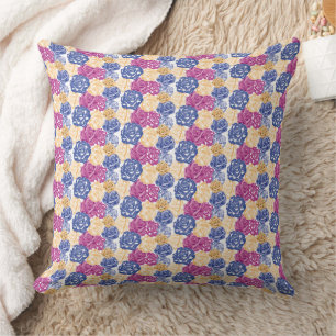 Coussin Magnifique conception florale botanique