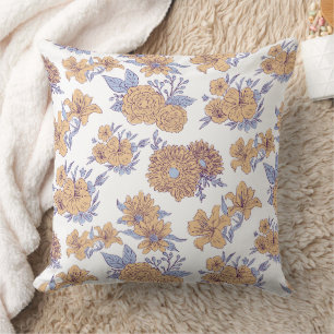Coussin Magnifique conception florale botanique