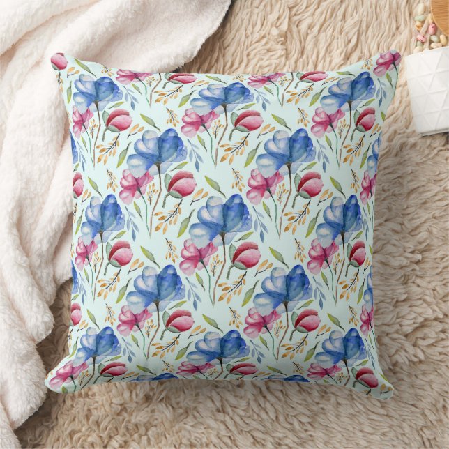 Coussin Magnifique conception florale botanique (Couverture)