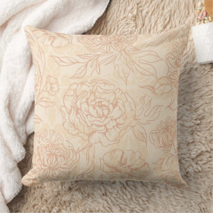 Coussin Magnifique conception florale botanique