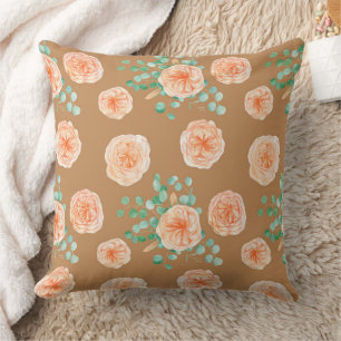 Coussin Magnifique conception florale botanique