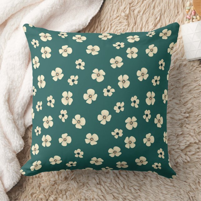 Coussin Magnifique conception florale botanique (Couverture)
