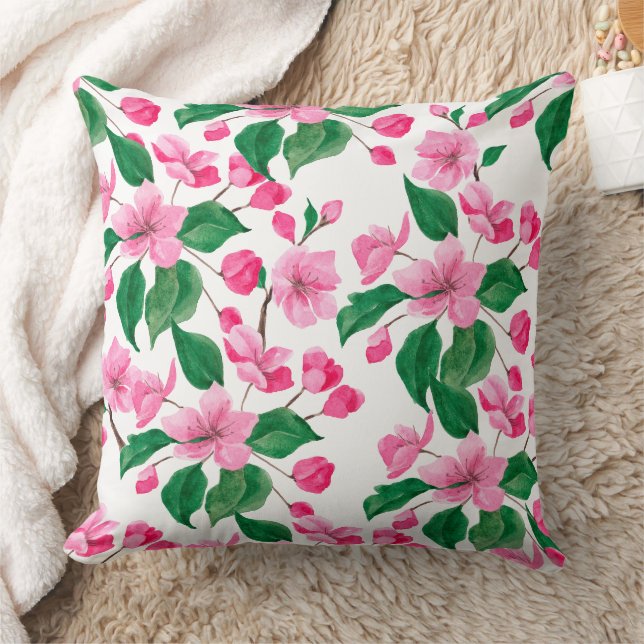 Coussin Magnifique conception florale botanique (Couverture)